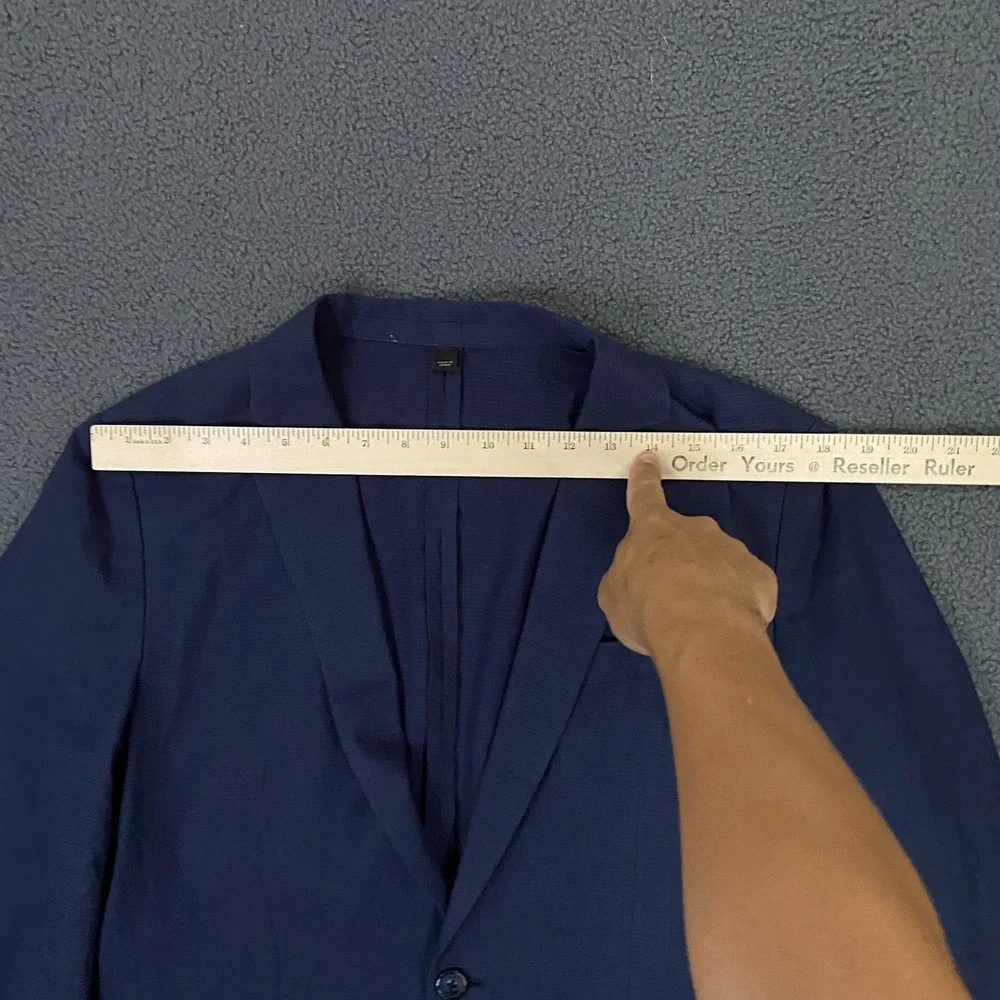 J.Crew Ludlow Blazer Mens 38S Blue Linen Cotton Somelos Unstructured Jacket NEW